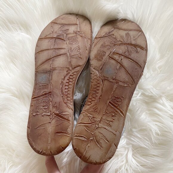 NEW $270 A.S. 98 Light Blue Gray Leather Metal Ankle Strap Strappy Sandals - Picture 5 of 8